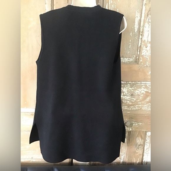 Linda Richards Fur Pocket Open Vest Cardigan Silver Fox Raccoon Size Small - Picture 5 of 10